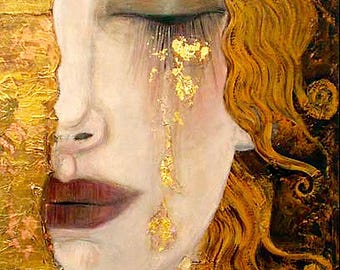 Vintage Cross Stitch Pattern Freya's Golden Tears Digital Download PDF