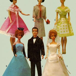 Vintage Sewing Pattern Fashion Dolls 11-1/2&quot; - 12&quot; Wardrobe Clothes for Dolls McCall 7428 Digital Download PDF