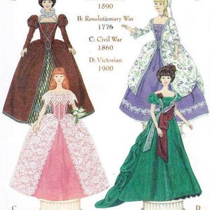 Vintage Sewing Pattern Fashion Dolls 11-1/2&quot; Wardrobe Clothes for Dolls Simplicity 9521 Digital Download PDF Museum Collection