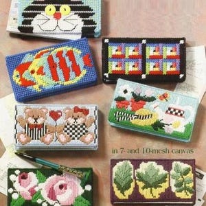 PDF Vintage plastkanvasmönster - Checkhäfteomslag