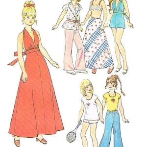Vintage Schnittmuster Schnittmuster Puppen 11-1/2&quot; Kleiderschrank Kleidung für Puppen Einfachheit 6697 Digitaler Download PDF