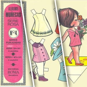 Vintage Paper Dolls 4 Italiens 1968 Digital Download PDF