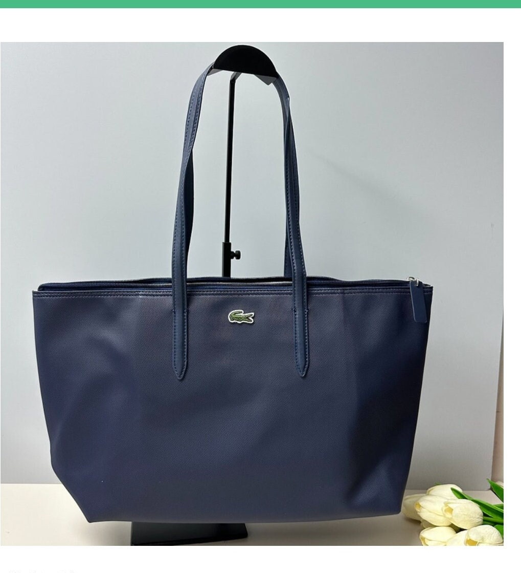 Lacoste tote clearance bag navy blue