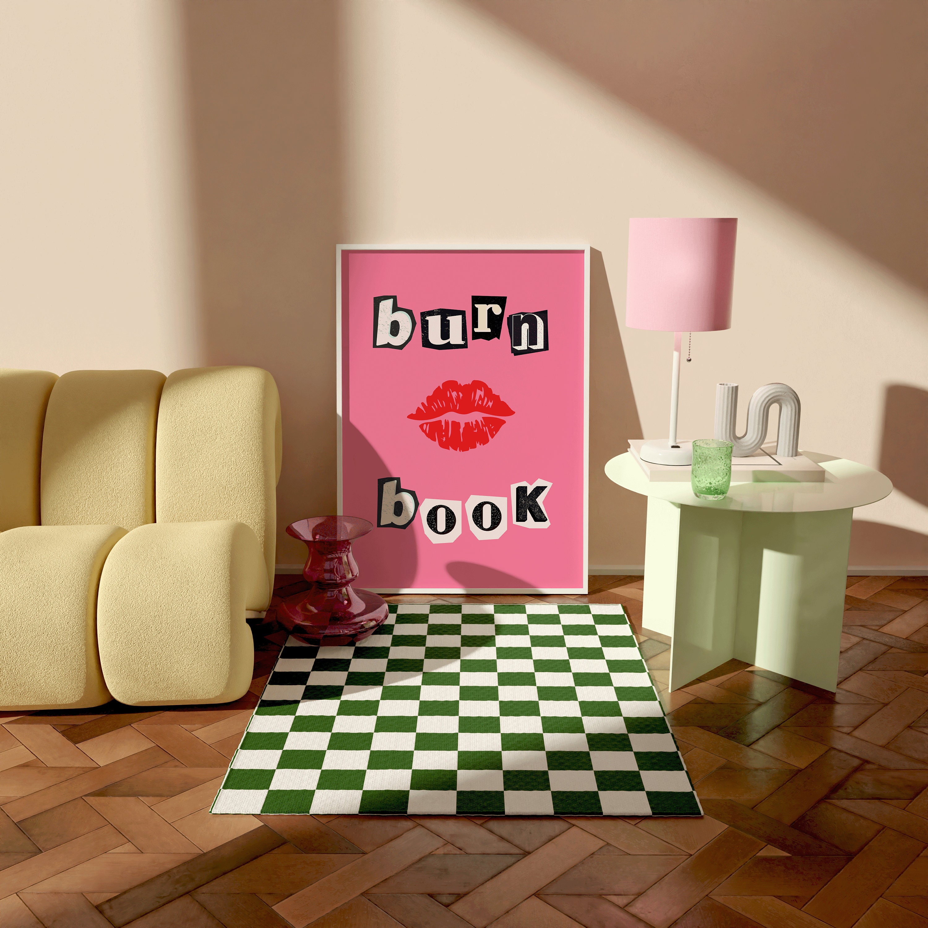 Burn Book Mean Girls Print, Burn Book Art, gallery wall art, pop