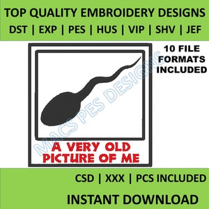 精子失礼な刺繍デザイン PES JEF DST 古い写真 刺繍機 失礼な面白い雄鹿 刺繍デザイン xxx shv csd pes exp hus vip