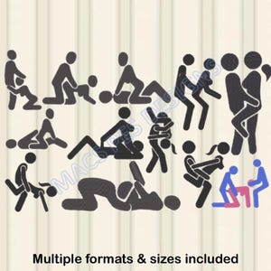 12 Kamasutra PES JEF DST bestickt. Brother Machine, Stickdateien sofort download jef dst Stickdatei pes Datei dst Pack