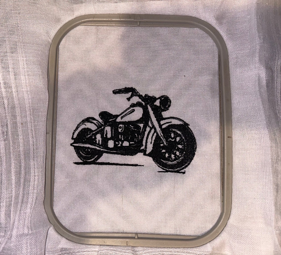 Cruiser Patterns Cruiser Motorcycle - Machine Embroidery Design, Embroidery Designs ...
