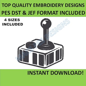 Video Game Controller Embroidery Design. Mini Game Controller. Machine Embroidery Design. Game Controller Filled Stitches.