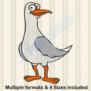 Seagull Embroidery Designs PES JEF DST beach Embroidery Machine 4 Sizes pack wildlife bird Embroidery Design xxx shv csd pes exp hus vip