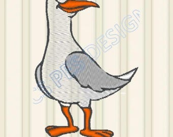 Seagull Embroidery Designs PES JEF DST beach Embroidery Machine 4 Sizes pack wildlife bird Embroidery Design xxx shv csd pes exp hus vip