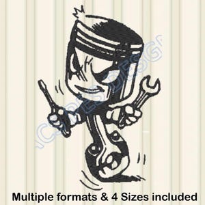 Pistons Embroidery Design PES JEF DST cars Embroidery Machine engines 4 Sizes , mechanic Embroidery xxx Machine Designs shv csd pes exp hus