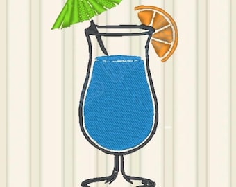 Summer Cocktail Embroidery Design, Spritz Embroidery Design, Cocktail Embroidery Design, Cocktail Embroidery File, Drinks Embroidery Designs