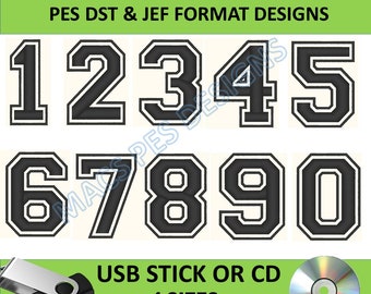 Number Applique Machine Embroidery Designs on USB or digital applique Numbers, Number Applique Designs Large Birthday Embroidery Numbers,