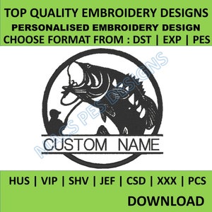 fishing Custom Embroidery Digitizing, name patch Digitizing, Embroidery Digitizing Service, patch Digitizing Embroidery Custom Digitize fish