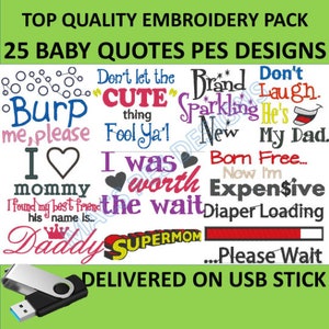 Babyborduurontwerpen, 25 ontwerpen op USB, nieuw babyborduurontwerp, borduurontwerp, borduurpatroon borduurbestand