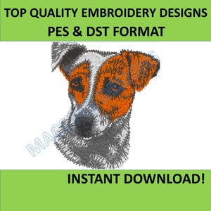 Jack Russell Terrier Embroidery Design for machine, Patch Dog embroidery designs, Instant download dog embroidery puppy embroidery photo