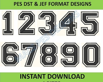 Number Applique Machine Embroidery Designs, Applique Numbers, Number Applique Designs, Large Birthday Embroidery Numbers, Kids Applique