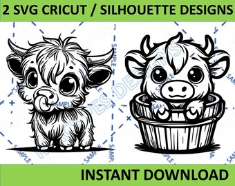 Highland Cow, Baby Cow Svg, Cow Head Svg, Highland Cow Clipart, Cow Face Svg, Highland Heifer Svg, Floral Cow Svg, Cute Highland Cow