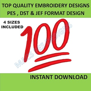 Keep It 100 Embroidery Design PES DST JEF, 100 design pes she is me dst , quote dst, 100 logo design 100 file pes 4 sizes