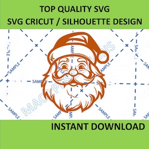 Vintage Santa svg, old school father christmas, Santa Face svg, Christmas svg, Santa Claus svg, Santa Head svg, Funny Santa svg download
