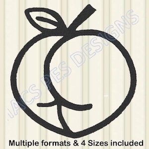 Peach Butt, Peach Bum PES JEF DST Embroidery Machine, Embroidery peach ass jef Machine Design butt Embroidery jef machine dst file dst ass