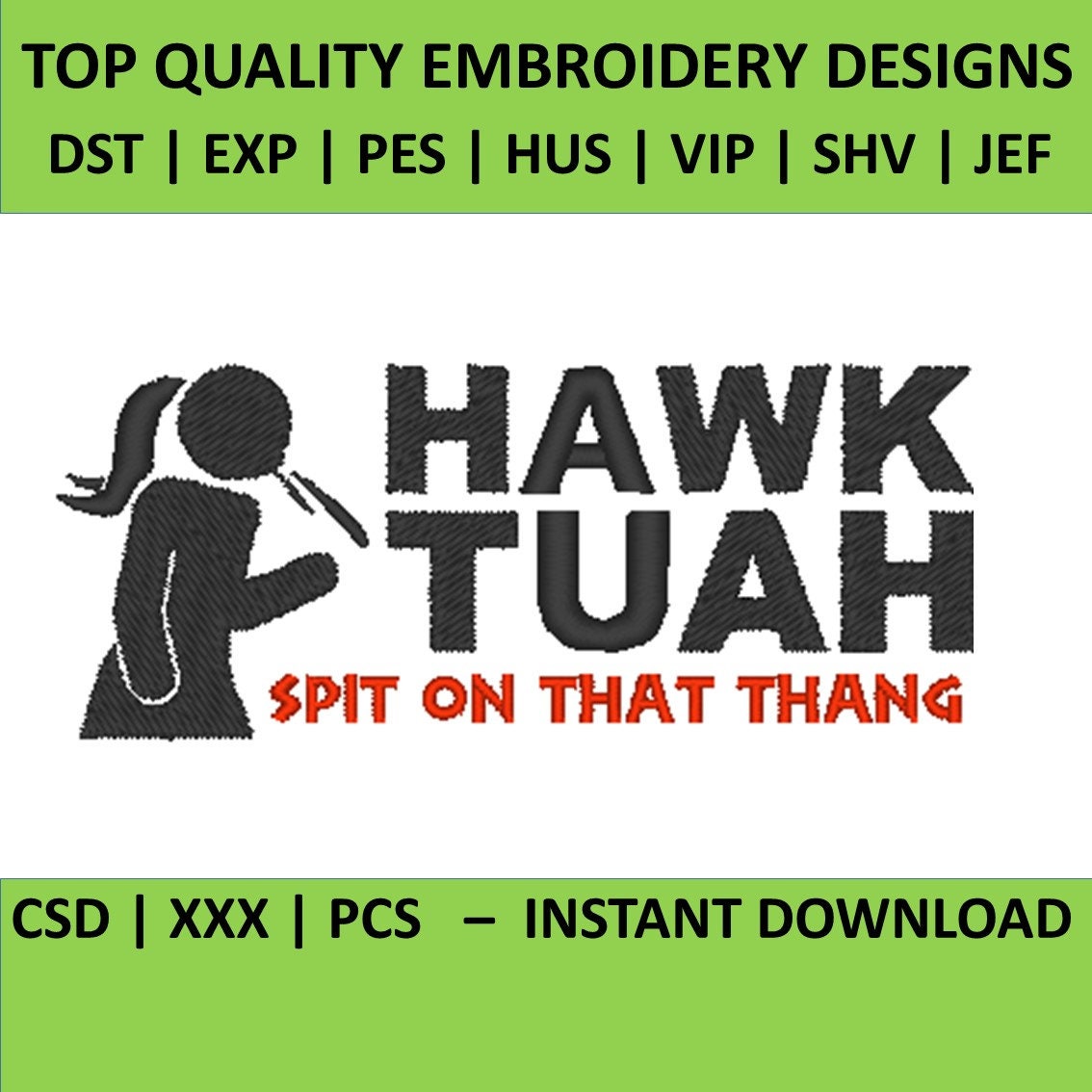 Viral Meme Girl Embroidery Machine Design File for Hats, Trendy Embroidery Design, Funny Sayings, Custom Snapback & Dad Hat PES and DST File