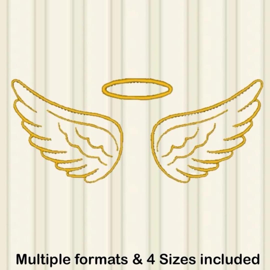 Angel Wings Embroidery Designs, Machine Embroidery Design, Instant ...