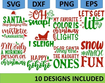 Christmas SVG Bundle / Funny Christmas SVG / Cut File / Cricut / Clip ...