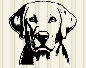 Diseño de bordado de Labrador Retriever. Archivo de bordado para máquina de bordar de cachorro adorable (descarga digital). 4 tamaños: PES, DST, JEF.