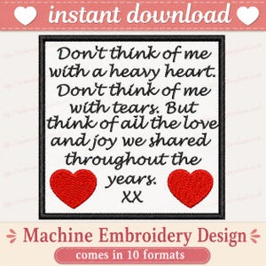 Memory patch embroidery design PES JEF DST Embroidery Machine baby shower kids Embroidery Design xxx shv csd pes exp hus vip rip business