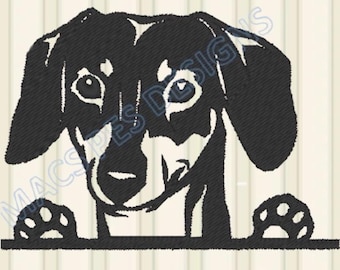 Dachshund Embroidery design Animals Embroidery design Dachshund Dog Machine Embroidery designs Dachshund Pattern Instant Download