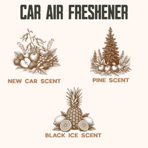 Funny Car Air Freshener, Retro Driving Scent Vent Diffuser, New Car Smell image 5