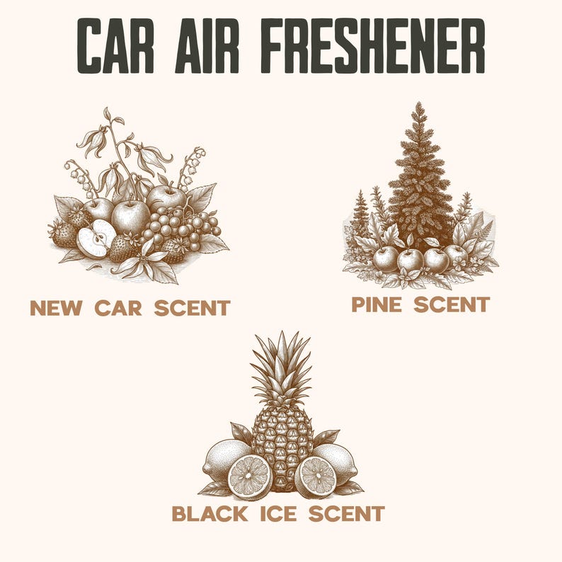 Funny Car Air Freshener, Retro Driving Scent Vent Diffuser, New Car Smell image 5