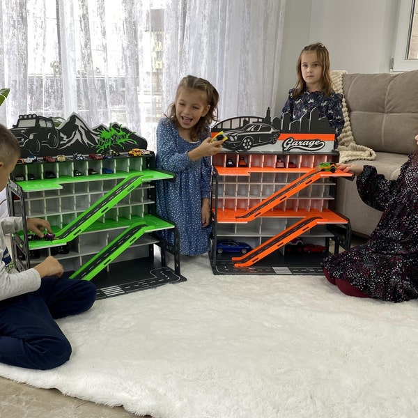 Toy Car Storage Garage Etsy