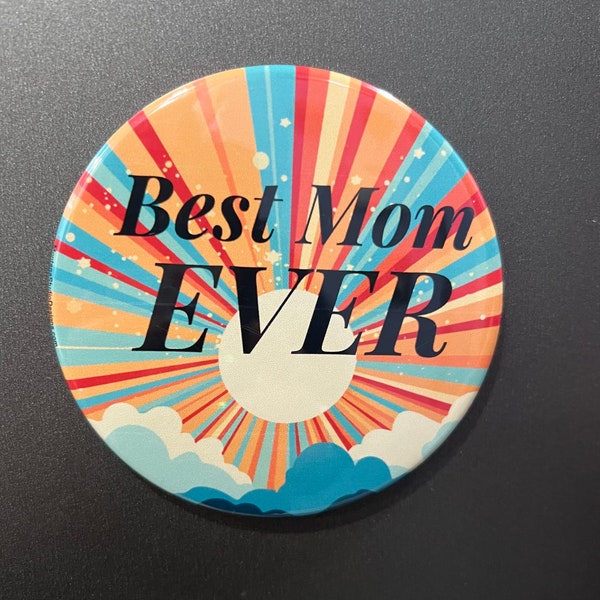 Meilleure maman de tous les temps coucher de soleil rétro réfrigérateur casier aimant de classeur décor aimant maman cadeau pour la fête des mères ou cadeau d'anniversaire aimant pour maman