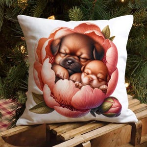 Bonita almohada de animales, almohada de animales para mamá y bebé, fundas de cojín para el día de la madre, funda de almohada para habitación de niños, regalo para el día de la madre, cumpleaños, sala de juegos