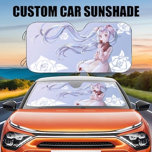 Anime miku Cartoon Car Sunshade, Cartoon Movie Sunshade, Sun Visor Car Screen Decoration Car Accessories  All Model Audi,BMW X1 X2 X3 X4 X5