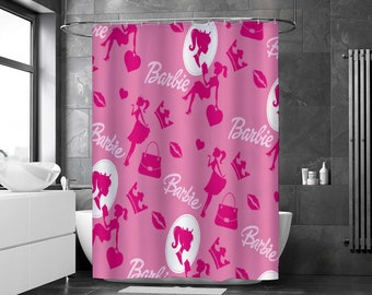 Pink Fashion Shower Curtain Waterproof Shower Curtain Bathroom Shower Curtain Set with Hooks Graduation Gift Christmas Gift/Gift for Her