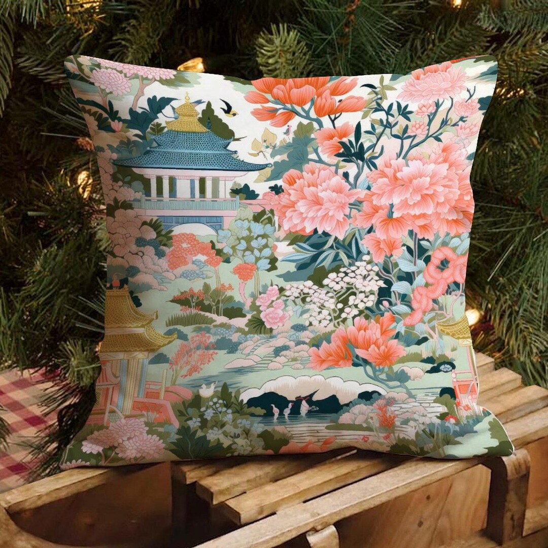 Chinoiserie Pillow Cover,chinoiserie Pillow French Country Cushion ...