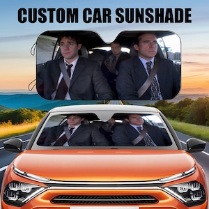 Das Büroauto Szene Auto Sonnenschutz, das Büroauto Sonnenschutz Michael Scott Dwight Schrute Auto Sonnenschutz Auto Windschutzscheibe, Autozubehör