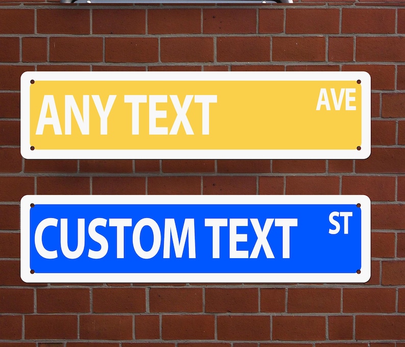 Custom Road Signs,personalized Road Sign,custom Metal Street Sign,make ...