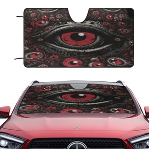 Car Sunshade Devil&#39;s Eye Car Sunshade Retro Car Sunshade Car Windshield Car Accessories