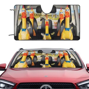 Car Sunshade Funny Screaming Chicken Car Sunshade Funny Screaming Chicken Car Sunshade Car Windshield Car Accessories