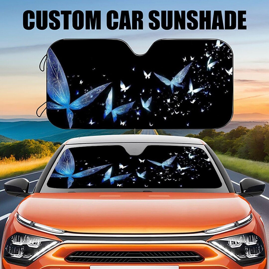 Butterflies Windshield Auto Sun Shade, Psychedelic Butterfly Car Sunshade,block  UV Rays Sun Visor Car Sunshade, Funny Gifts for Dad Mom - Etsy UK Delerain Car Windshield Sunshade Colorful Neon Butterflies Auto  並行輸入品
