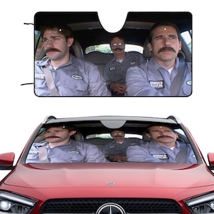 Office Scene Movie Car Sunshade|Michael Scott Dwight Schrute Car Sunshade | Car Windshields | Car Accessories,Father's Day Gifts