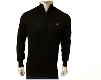 LYLE AND SCOTT Long Sleeve Quarter Zip High Neck Jumper For Men