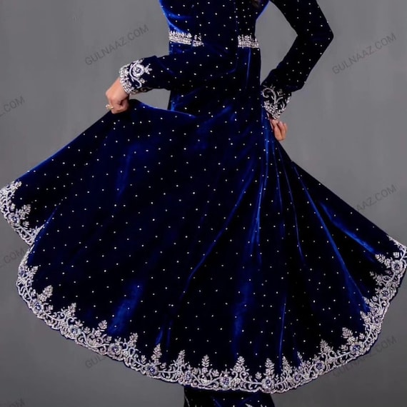 Afghani Embroidered Dress With Handmade Gand, Afghan Fashion