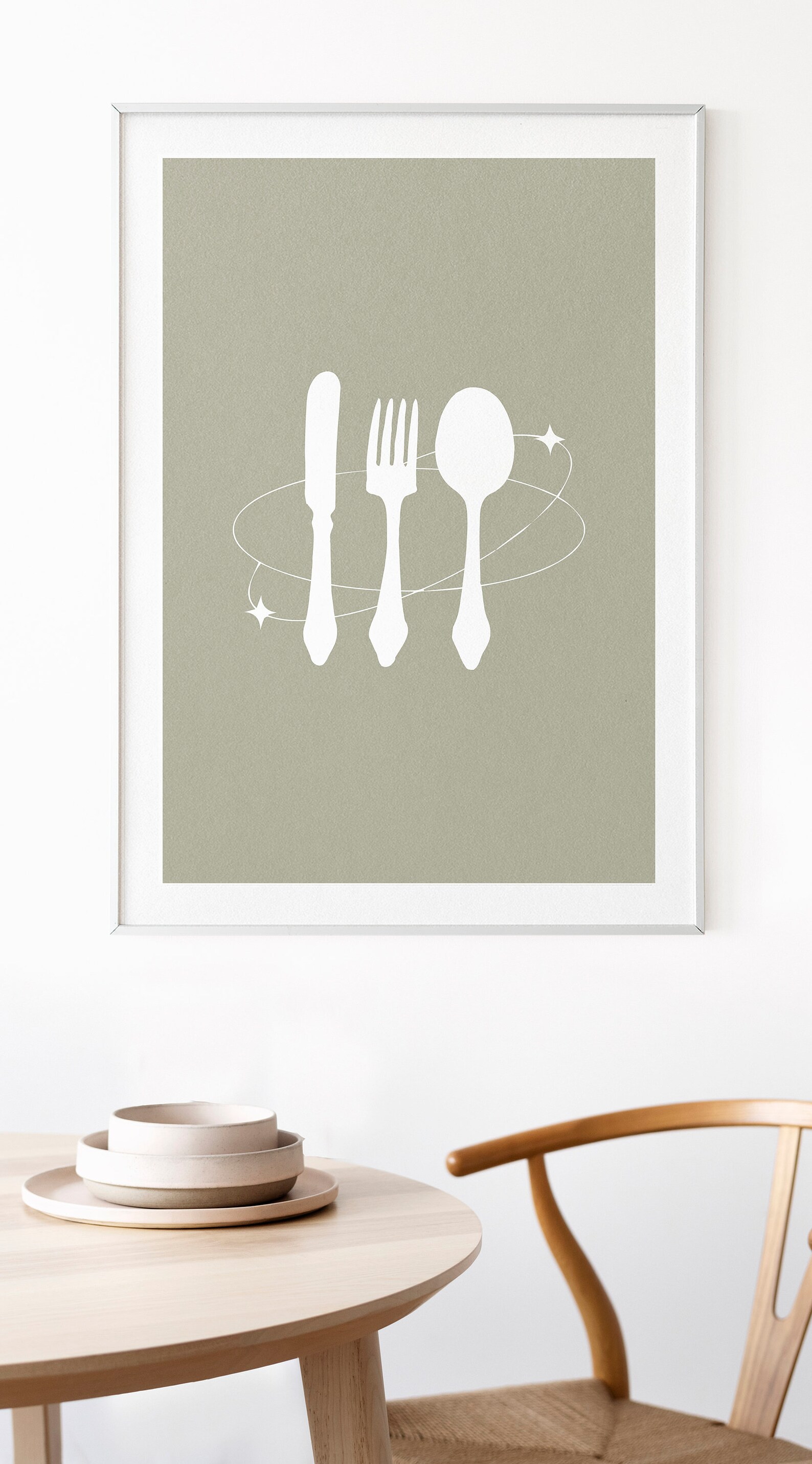 Green Kitchen Wall Art Design Dining Room Framed Wall Art Etsy