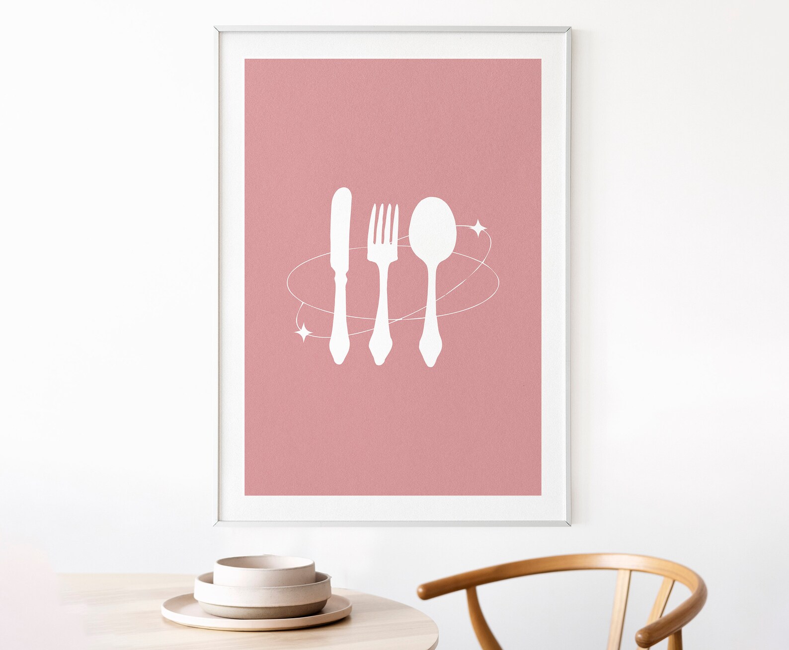 Pink Kitchen Wall Art Design Dining Room Framed Wall Art Etsy