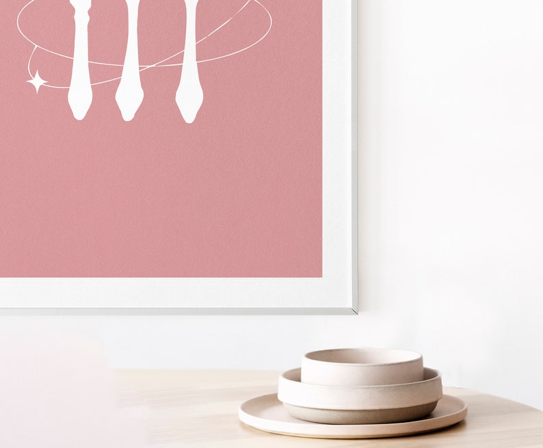 Pink Kitchen Wall Art Design Dining Room Framed Wall Art Etsy